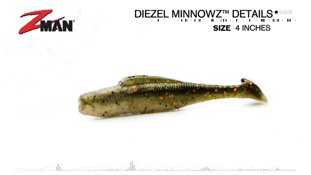 Z Man DieZel MinnowZ 4 inch Soft Paddle Tail Swimbait 5 pack