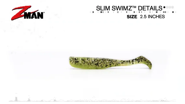 Z Man Slim SwimZ 2 1/2 inch Soft Plastic Paddle Tail Swimbait 8