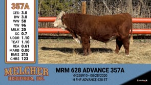 Lot #357 - MRM 628 ADVANCE 357A
