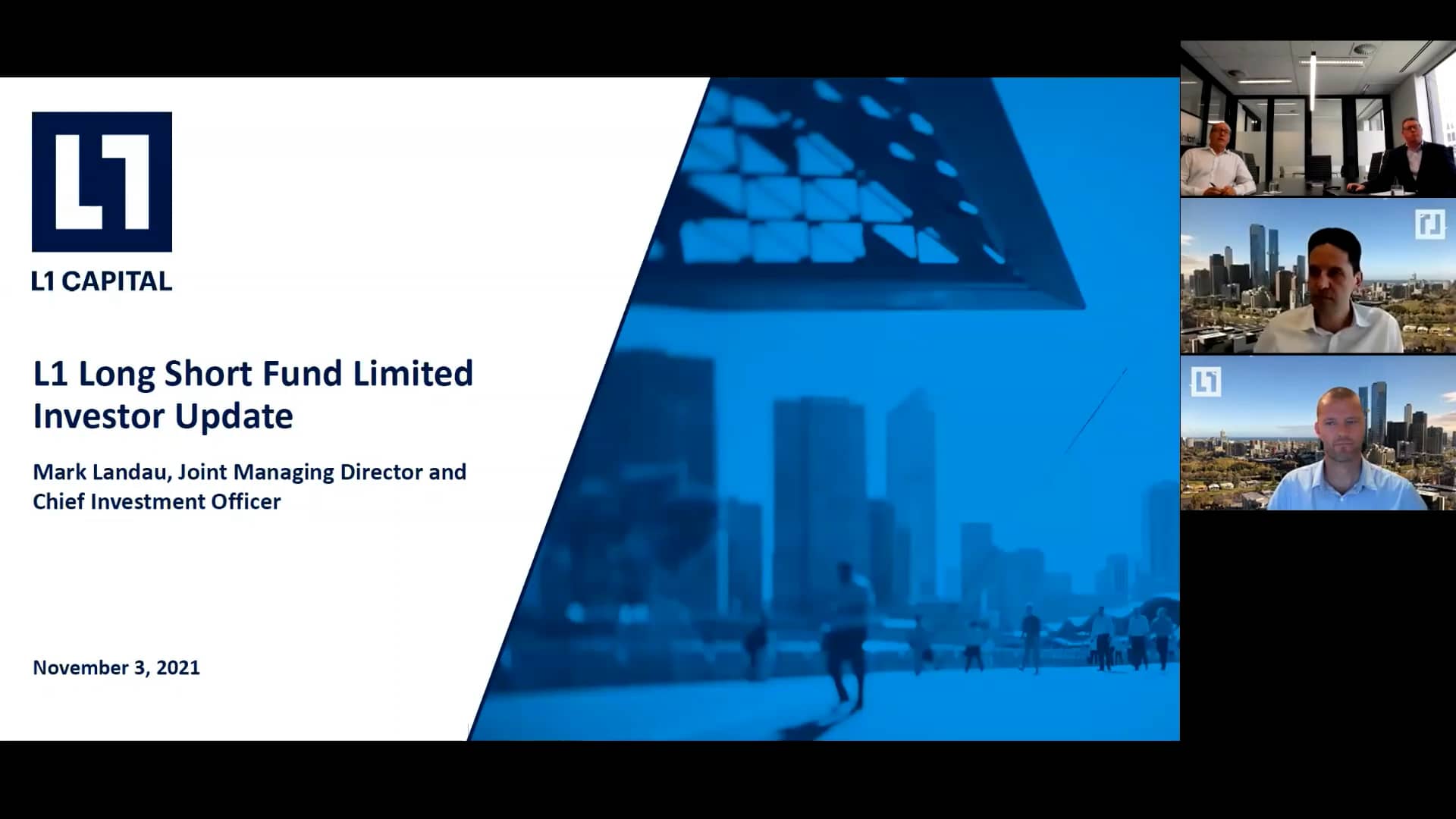 L1 Capital Long Short Fund Update on Vimeo
