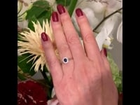 Sapphire, Diamond, 18ct Ring 11746-7200