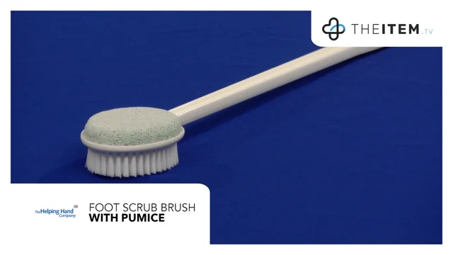 Helping Hand Long Foot Scrub Brush and Pumice : long foot scrub brush