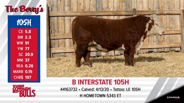 Lot #105 - B INTERSTATE 105H