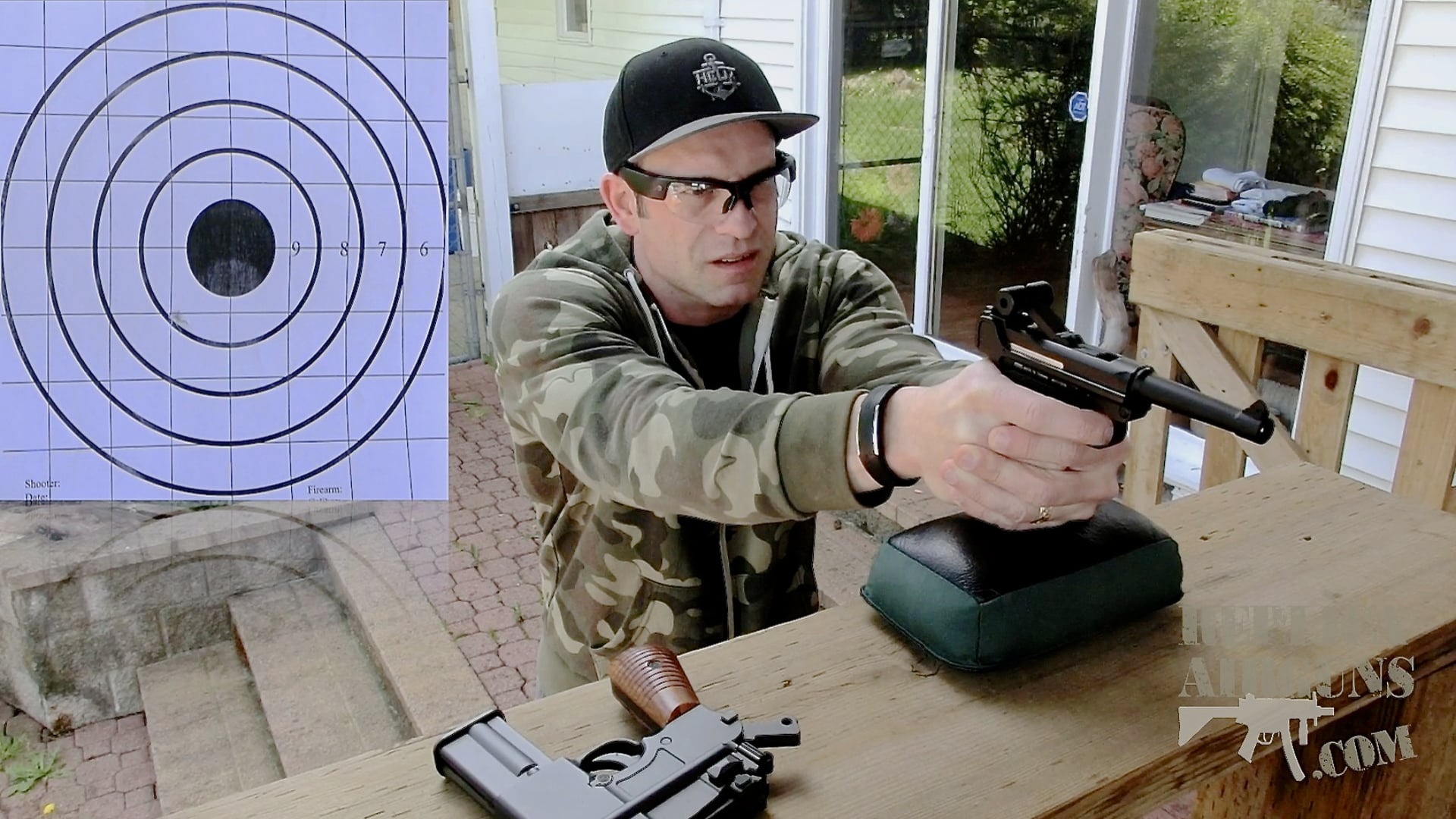 KWC P-08 Luger CO2 Blowback Airsoft Pistol Field Test Shooting Review