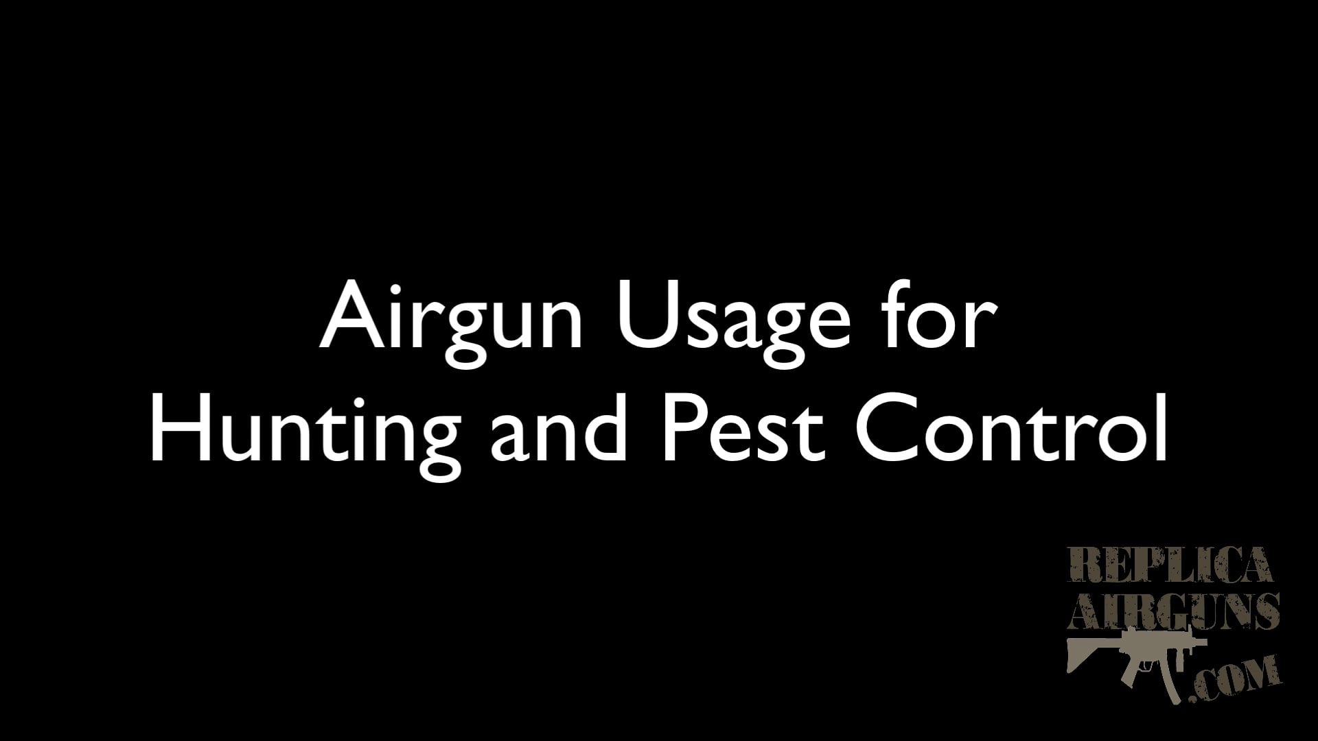 Airgun Usage for Hunting and Pest Control