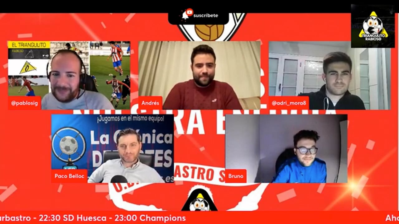 TERTULIA UD BARBASTRO (Jornada 12) Canal de YouTube El Triangulito Rabioso