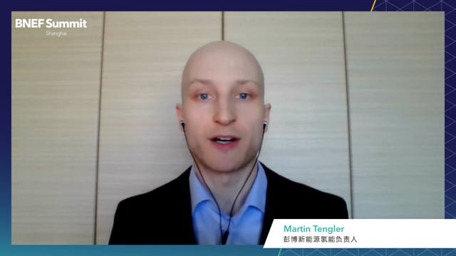 Watch "<h3>BNEF Talk: Hydrogen: What a Difference a Year Makes by Martin Tengler, Lead Hydrogen Analyst, BloombergNEF</h3>"