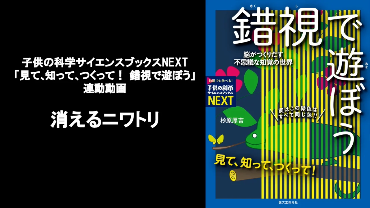 サイエンスブックスNEXT「見て､知って､つくって！ 錯視で遊ぼう」連動動画「消えるニワトリ」