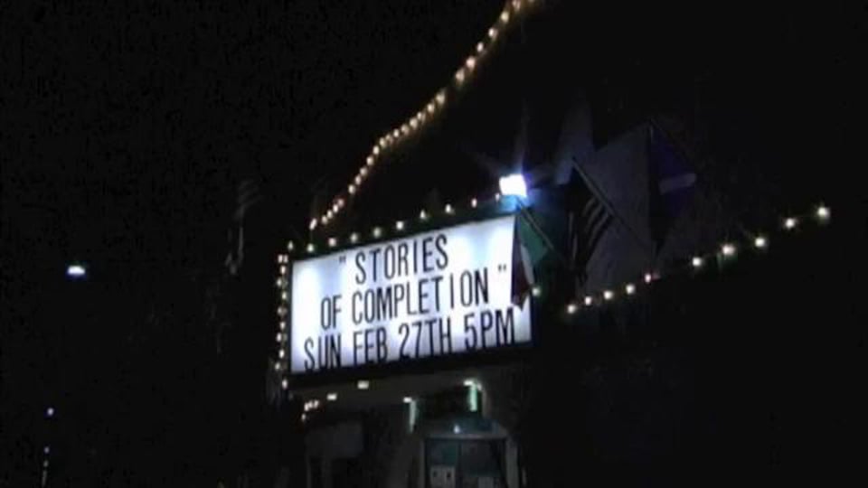 Reflections from the Carlsbad showing of Twig's "Stories of Completion"