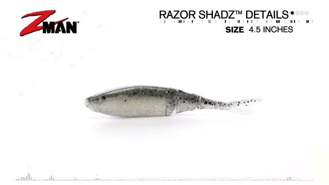 Z Man RaZor ShadZ 4 1/2 inch Soft Jerkbait 4 pack Bass Fishing