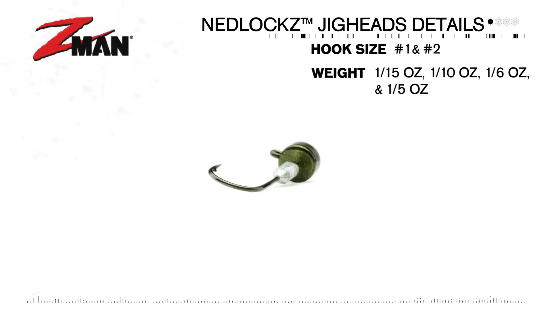 バスロッド HL-Z 591MLFS JIGHED SPECIAL（USED） Z Man NedlockZ HD Jigheads 5 pack — Discount Tackle