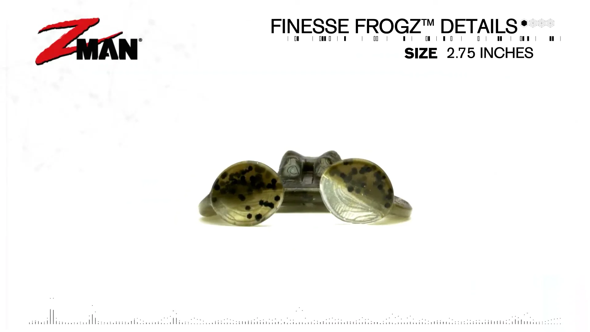 Z Man Finesse FrogZ 2 3/4 inch Soft Plastic Frog 4 pack