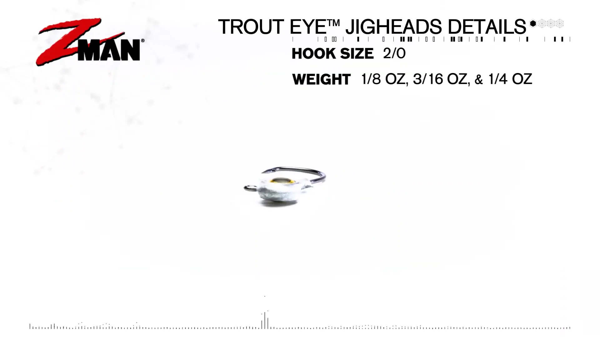 Z Man Trout Eye 1/4 Ounce Jighead 3 pack Chartreuse