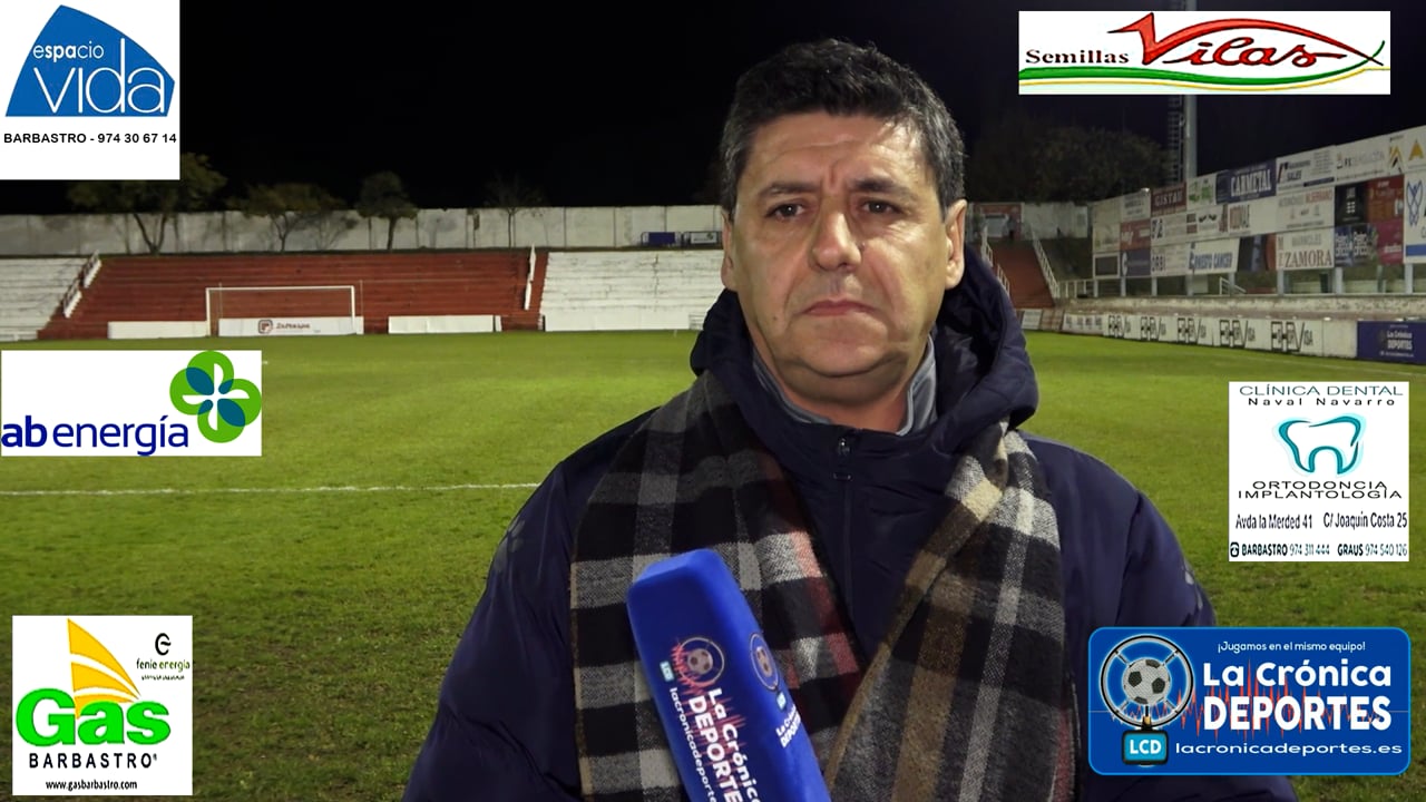 JOSETE TOMÁS (Director Deportivo UD Barbastro) Conocemos su opinión, con el equipo en un momento que no esta teniendo buenos resultados
