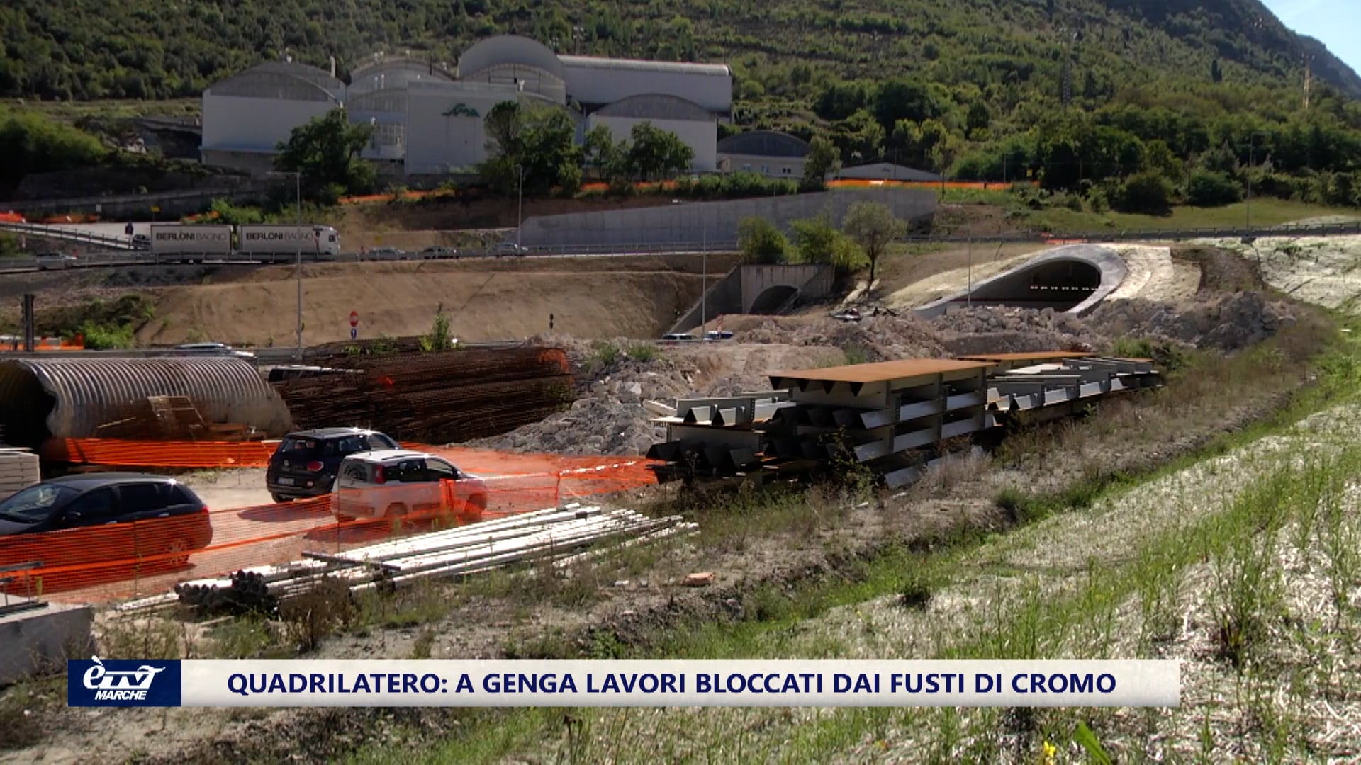   Quadrilatero: altri fusti di cromo ritrovati a Genga, lavori bloccati. 