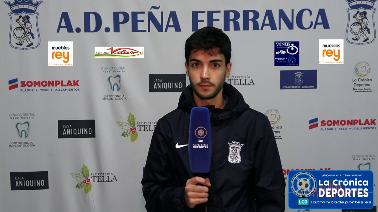 JAVI ARROYOS (Jugador Ferranca) P. Ferranca Tella 0-0 CF Alcolea / Jornada 12 / Preferente - Gr 1