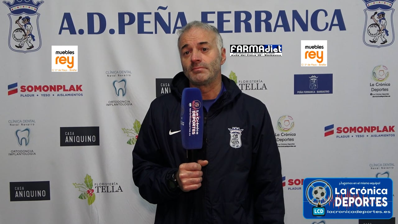 ALBERT MARTÍNEZ (Entrenador Ferranca) P. Ferranca Tella 0-0 CF Alcolea / Jornada 12 / Preferente - Gr 1