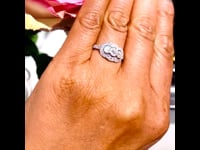 Diamante, anello in platino 10877-5009