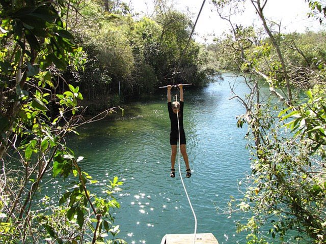 Zip-line, Reserva Ecologica Baía Bonita