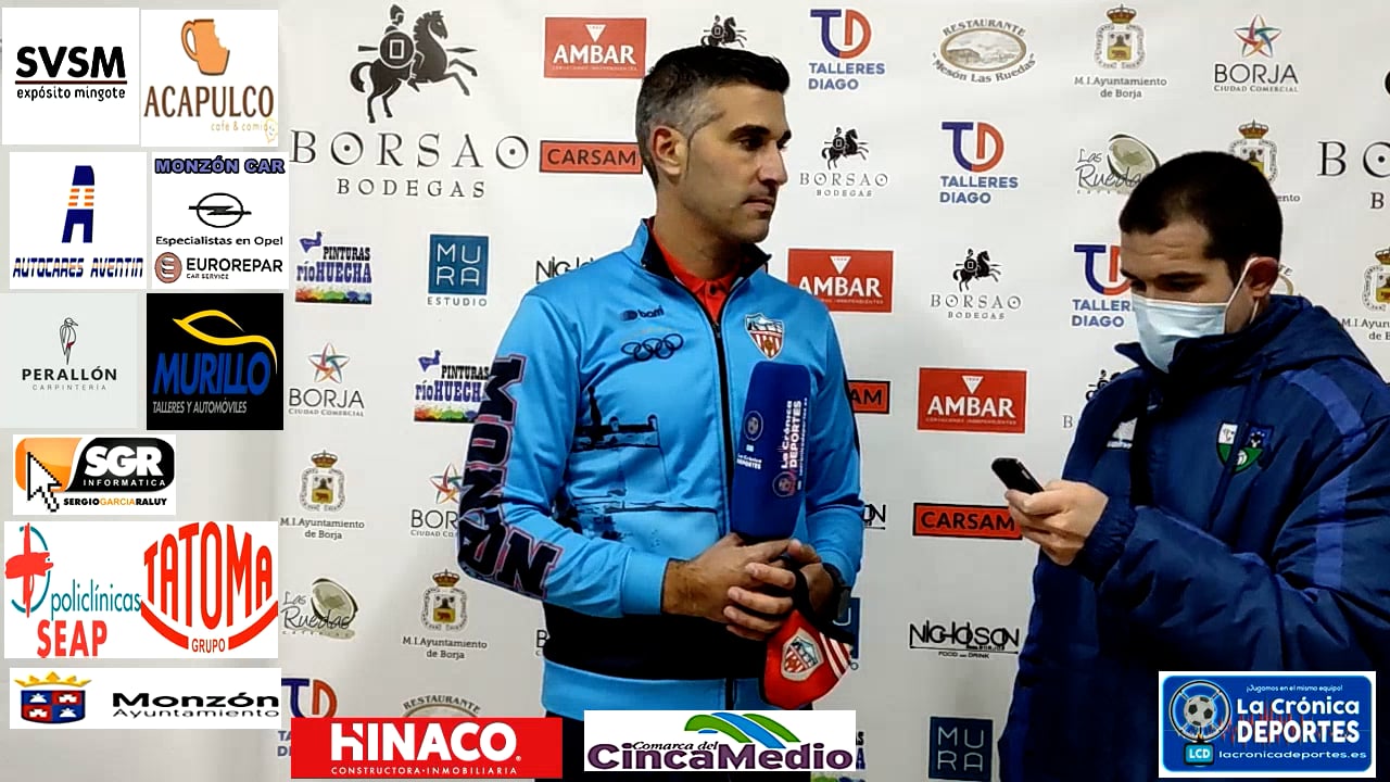 CRISTIAN ABAD (Entrenador Monzón) Borja 0-3 At.Monzón / J 13 / 3ª División