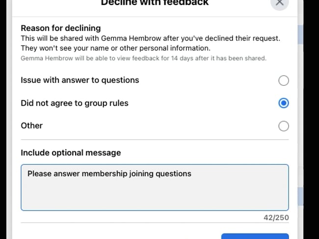 Neue Funktion für Mitgliedsanfragen in Gruppen