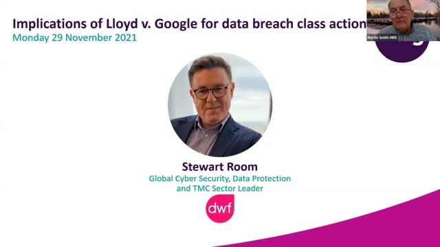 Monday 29 November 2021 - Implications of Lloyd v. Google for data breach class actions