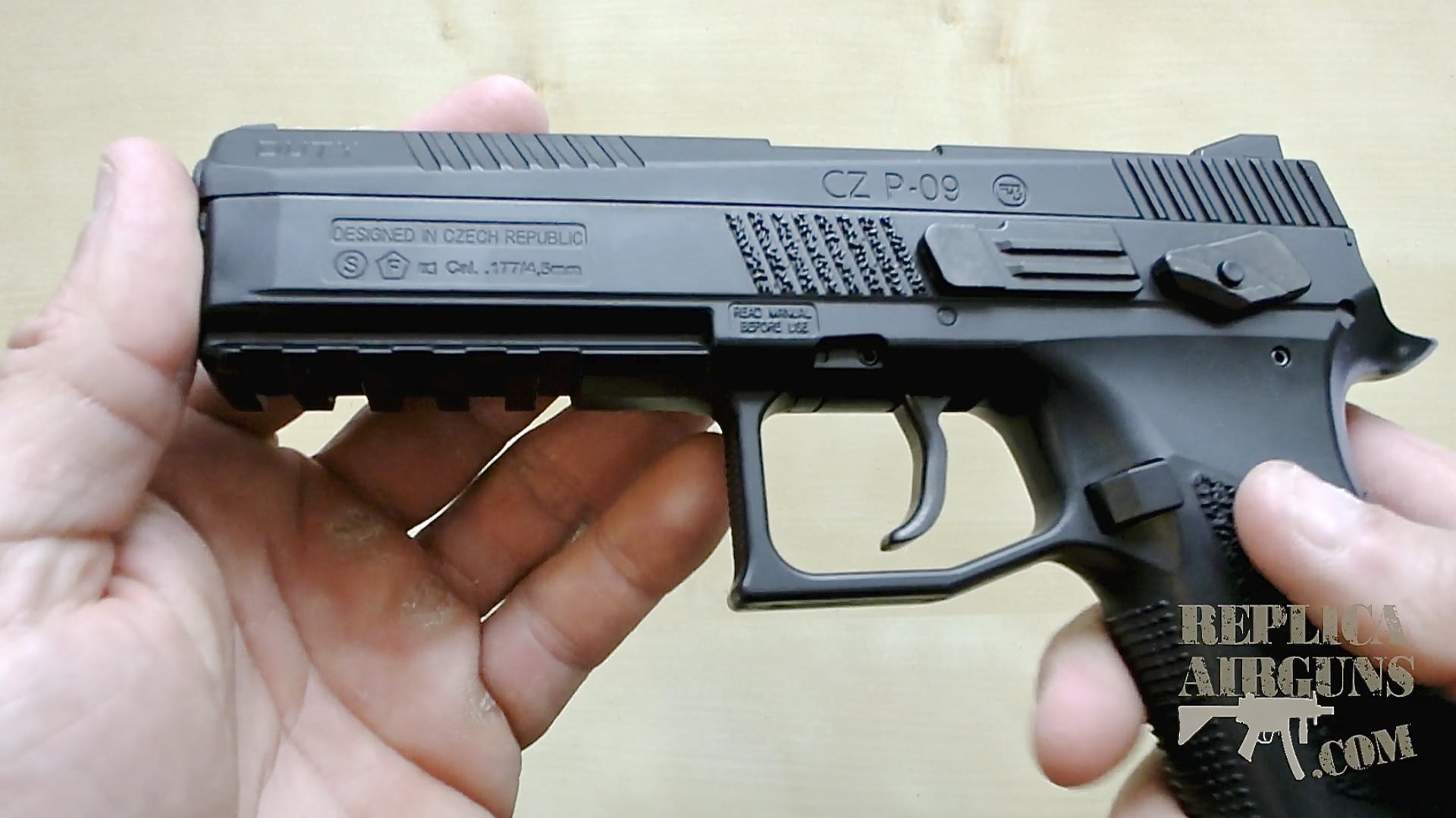 ASG CZ P-09 Duty Blowback Pellet Pistol | BB & Pellet Gun