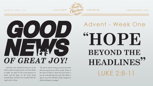 Hope Beyond the Headlines
