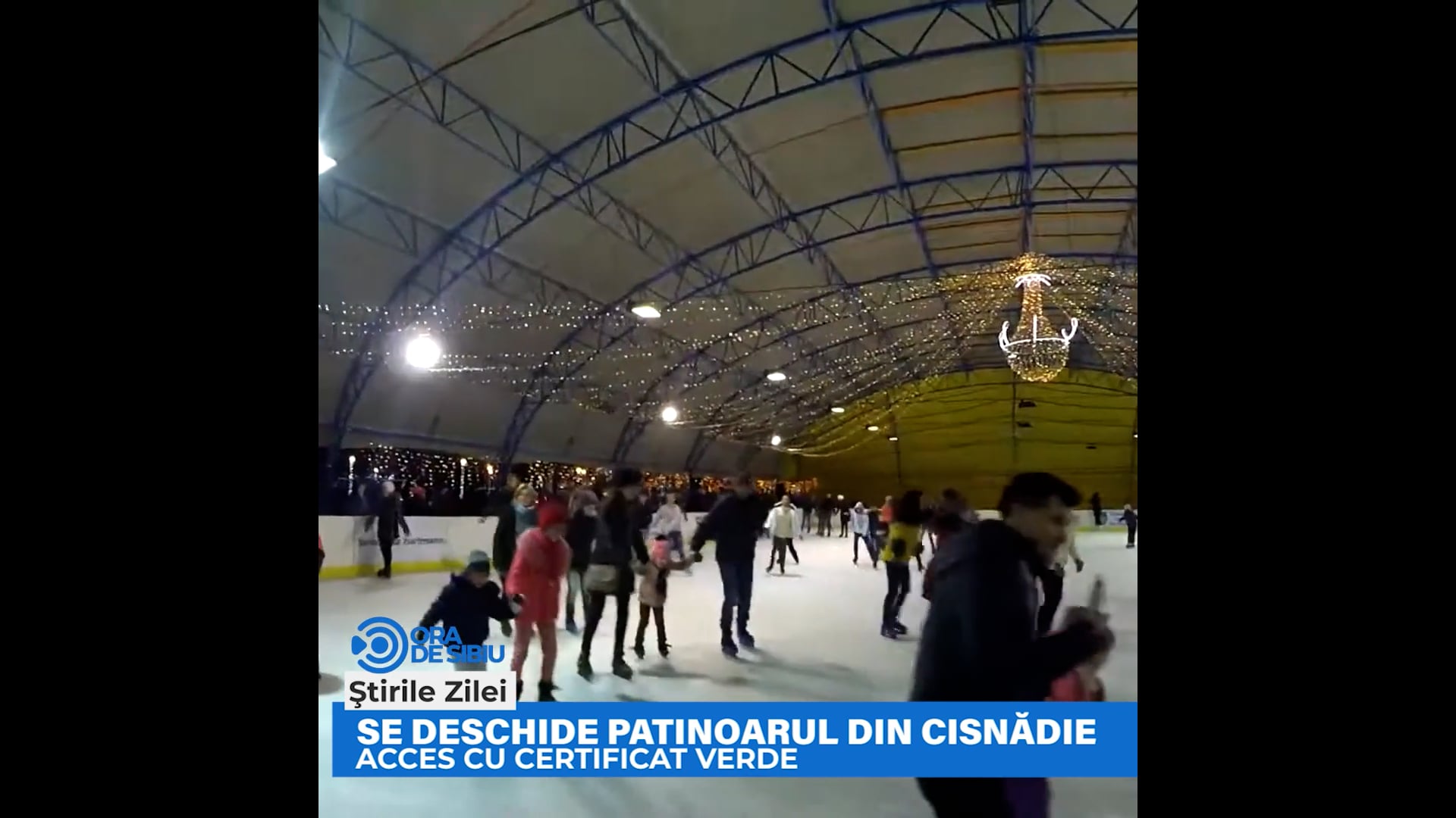 Se deschide patinoarul din Cisnădie – Acces cu certificat verde