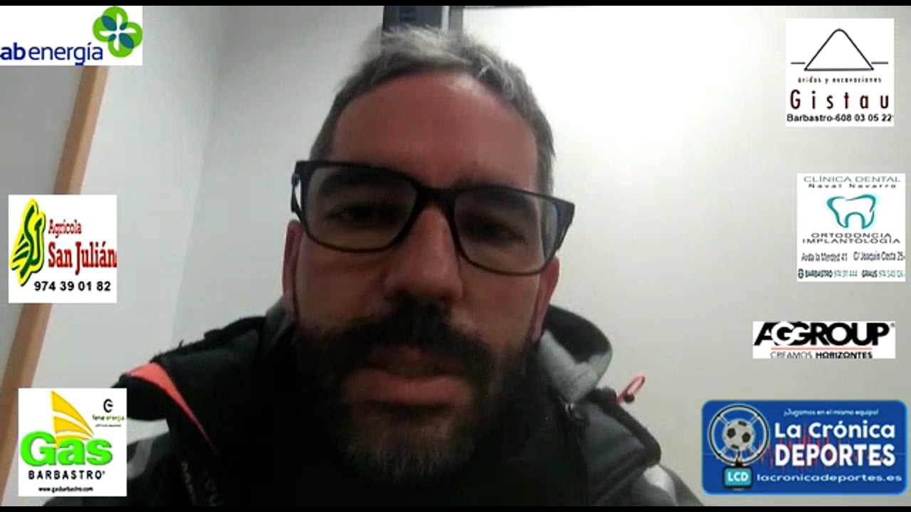 RICHI GIL (Entrenador Barbastro) CF Épila 0-1 UD Barbastro / Jornada 13 / 3ª División