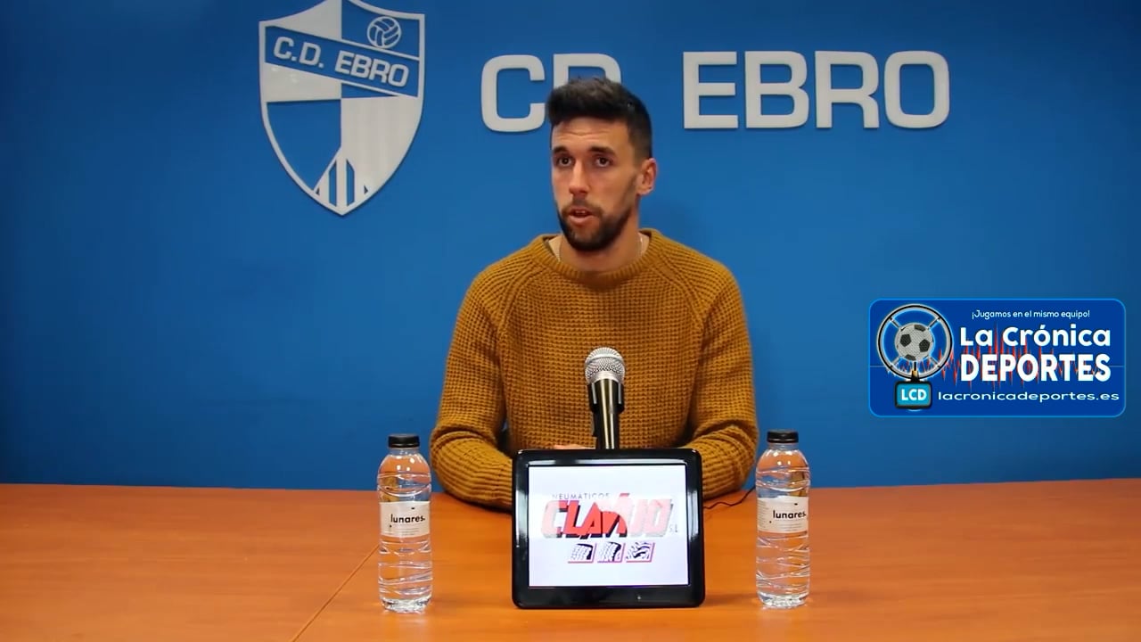 LA PREVIA COPA DEL REY / CD Ebro - Celta de Vigo / EDER DÍEZ (Jugador Ebro) Fuente Facebook CD Ebro