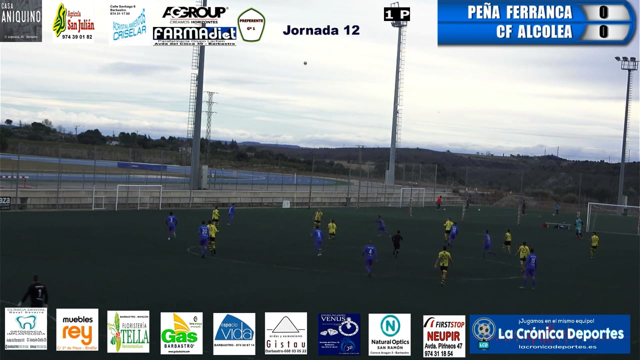(RESUMEN) P. Ferranca Tella 0-0 CF Alcolea / Jornada 12 / Preferente - Gr 1
