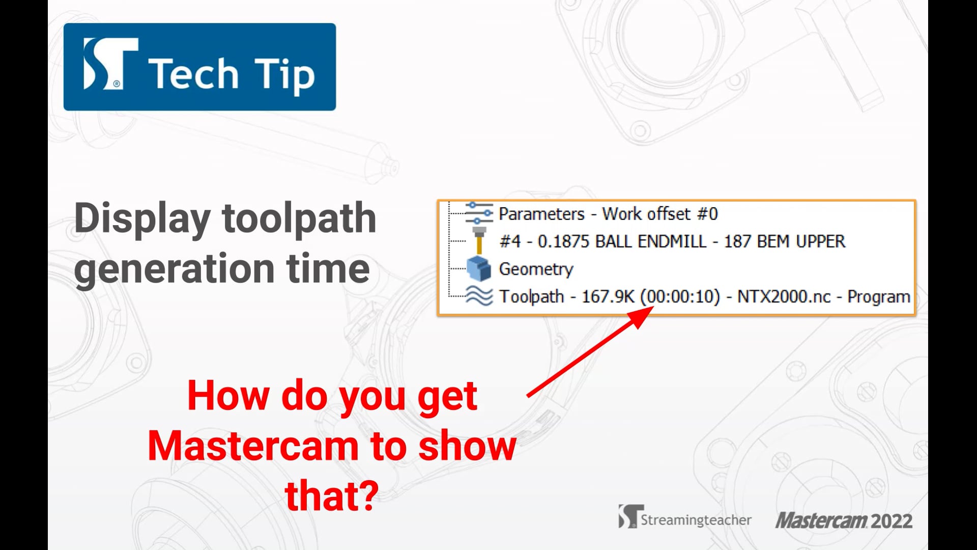 Display toolpath generation time