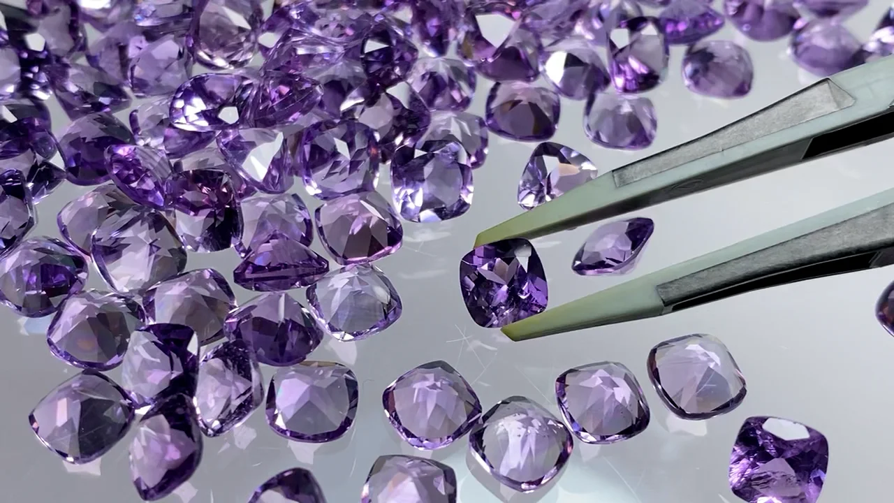 宝石ルース 【限定1ピース！No1天然アメジスト】スペシャルカット ソ付