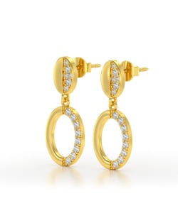 Vidéo: Boucles d'oreille Or Blanc Diamant 2.67grs