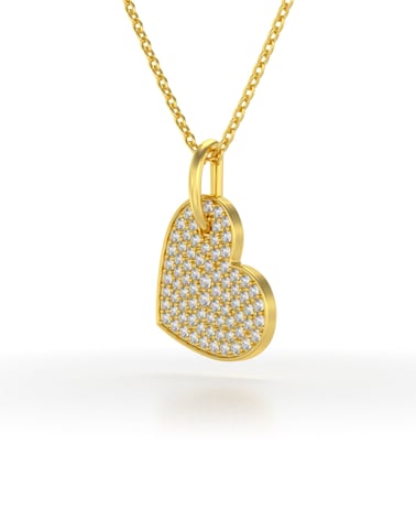 Video: 14K Gold Diamond Necklace Pendant Gold Chain included