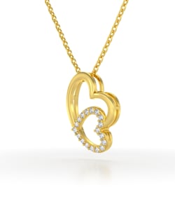Vídeo: Collar Colgante de Oro 14K Diamante Cadena Oro incluida