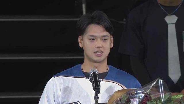 ファイターズ ファンフェスティバル21 谷口雄也選手 引退セレモニー 21年11月30日 北海道日本ハムファイターズ プロ野球速報 ライブ中継 パーソル パ リーグtv