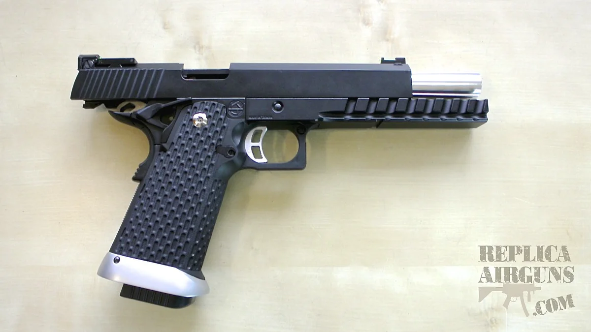 KJWorks KP-06 1911 HI-CAPA Blowback Airsoft Pistol Table Top