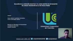 Relación de la atención selectiva y el juego motriz en estudiantes del grado Transición de la IED Paulo Freire