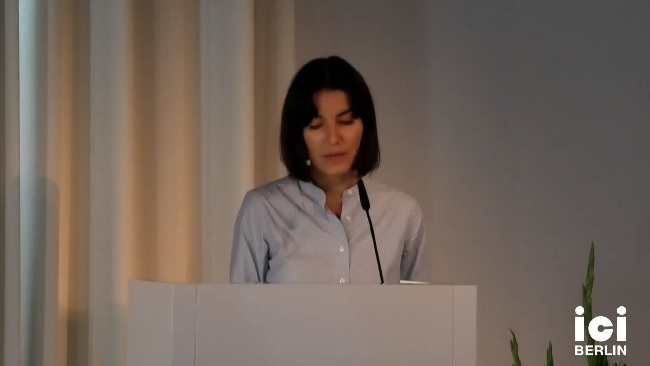 Talk by Elena Vogman