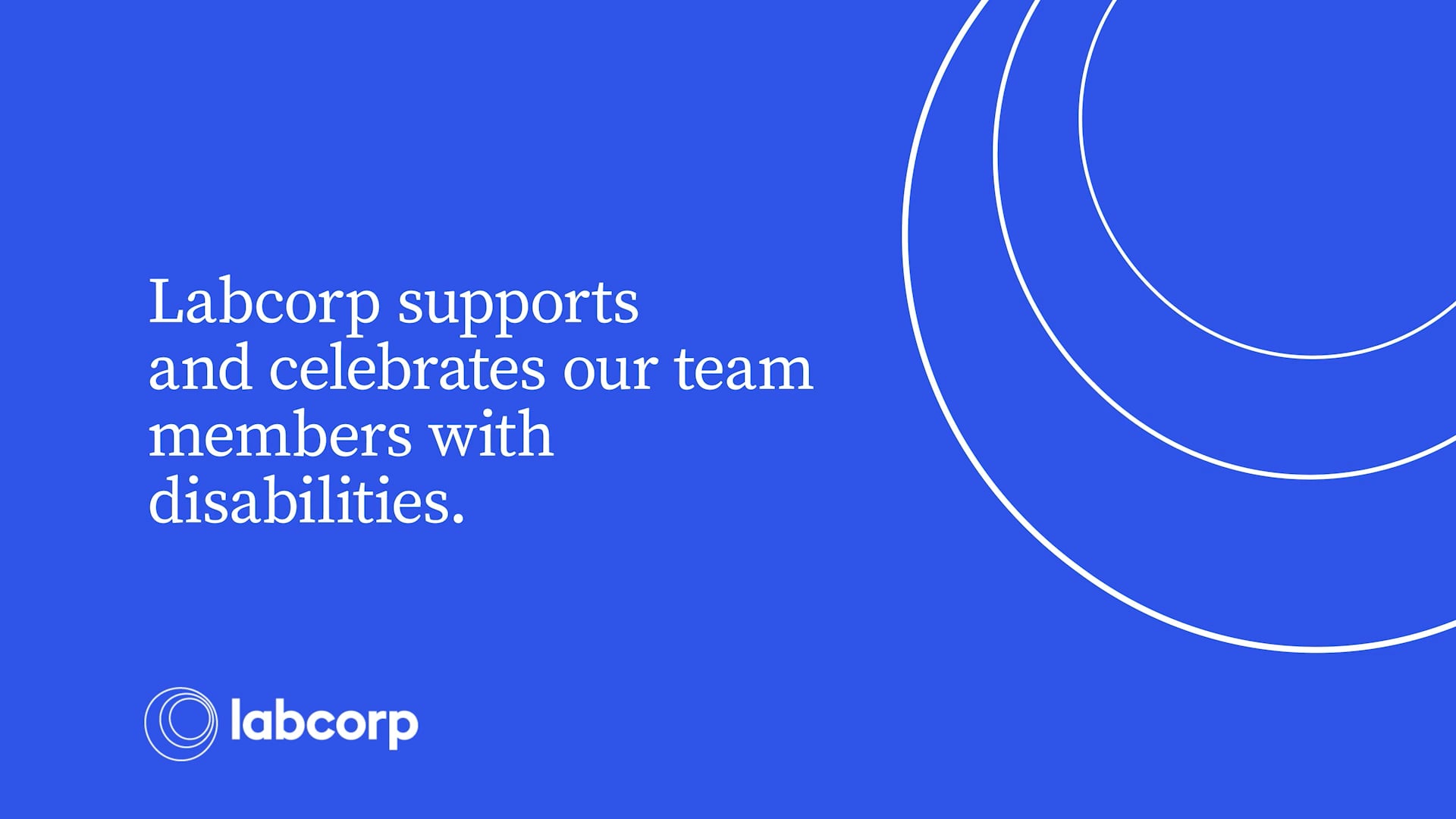 Labcorp Supports and Celebrates our Team Members with Disabilities on Vimeo