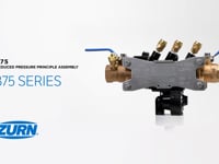 Zurn Wilkins 375A 2-1/2 in. Epoxy Coated Ductile Iron Flanged 175 psi Backflow Preventer W375AL at Pollardwater