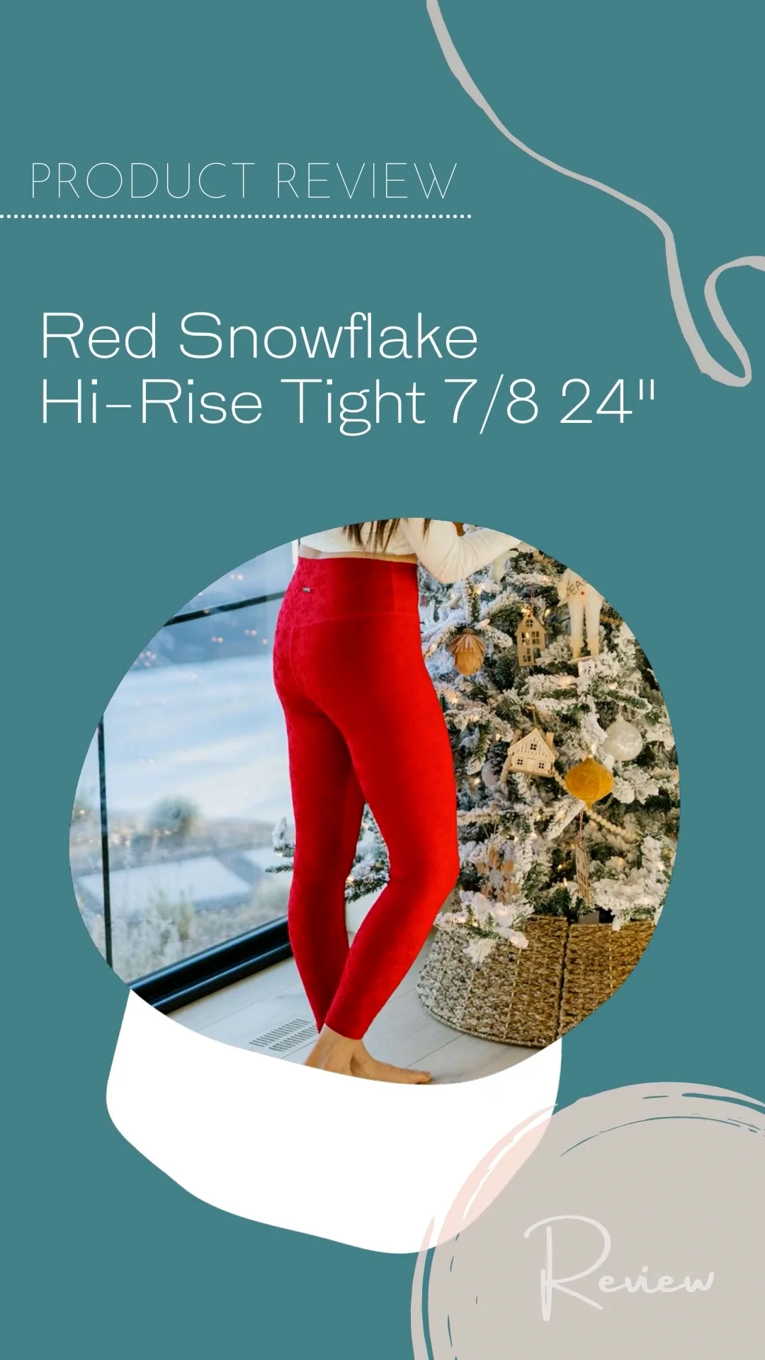 Red Snowflake Hi-Rise Tight 7/8 24 #6186 on Vimeo