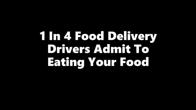 1 in 4 deliver drivers admit