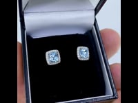 Diamond, Topaz, Earrings 10130-6451