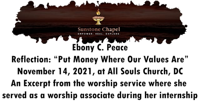Put Money Where Our Values Are