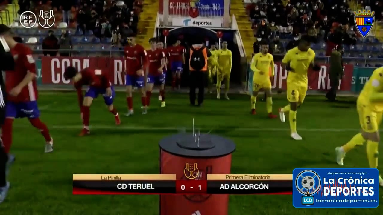 (RESUMEN y GOL) COPA DEL REY / CD Teruel 0-1 AD Alcorcón / Fuente YouTube CD Teruel