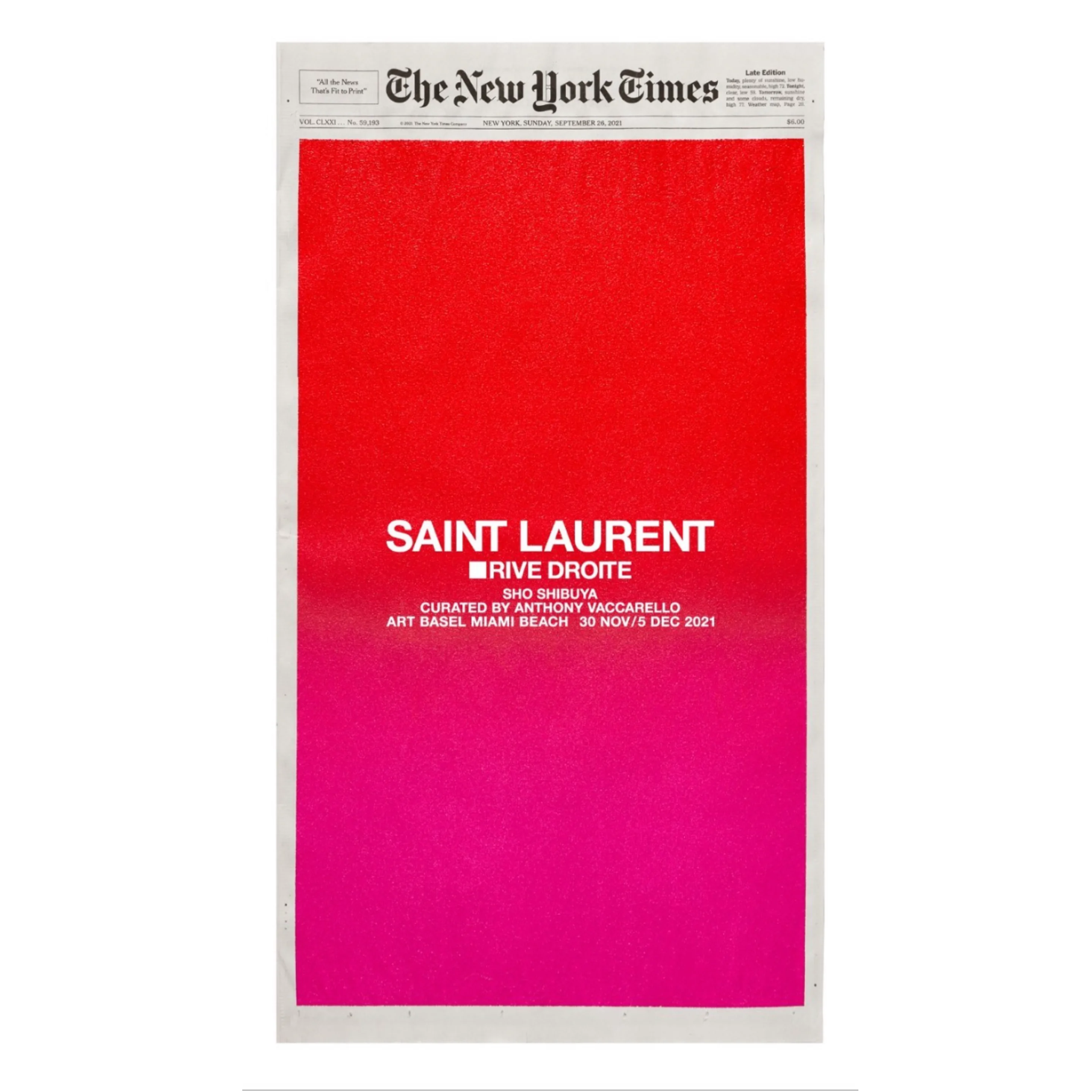 Yves saint discount laurent art basel