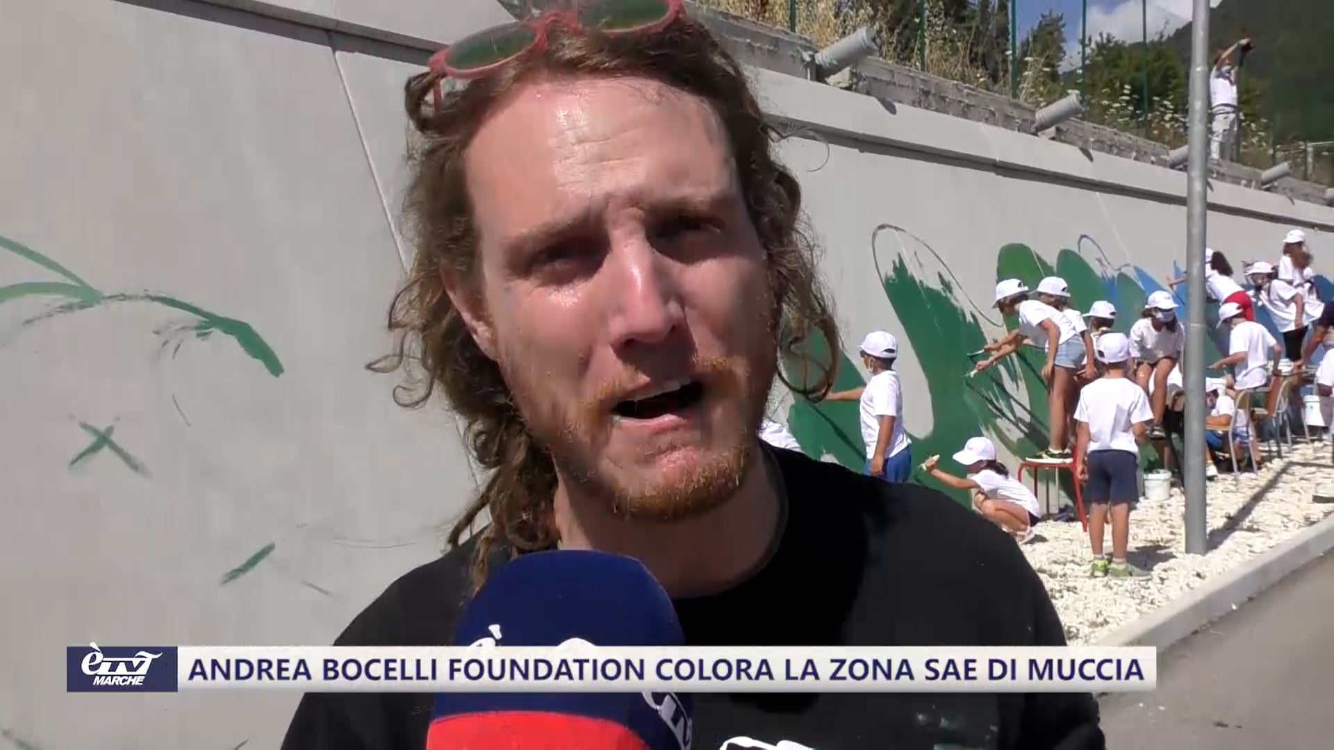 Andrea Bocelli Foundation colora la zona Sae di Muccia